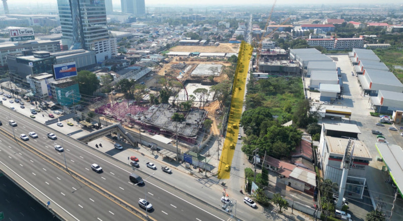 ที่ดินเปล่า 96 ตารางวา บางนา-ตราด กม.7 The Glass Market Bangna อยู่หน้าซอย
