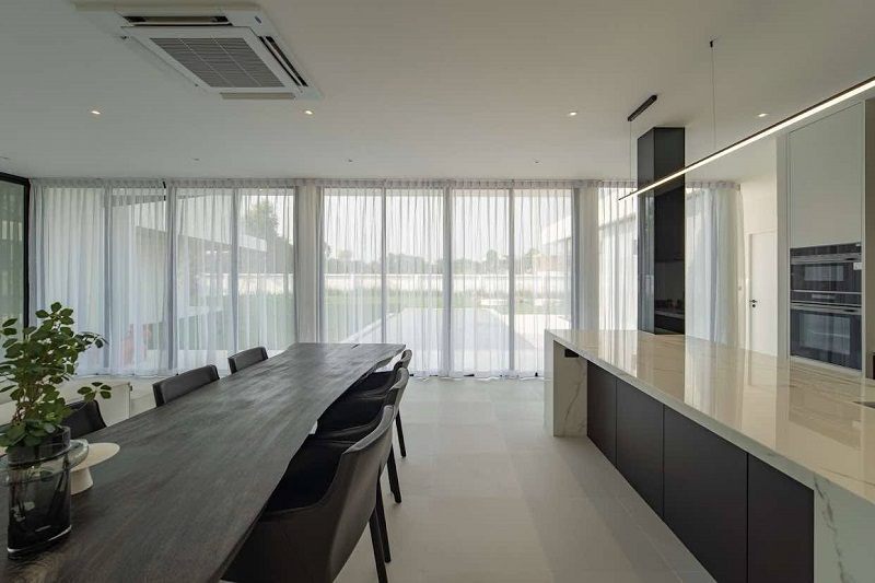 ขายบ้านเดี่ยวสร้างใหม่สไตล์โมเดิร์น pool villa ขนาด 378 ตรว วิวดอยสุเทพ หางดง เชียงใหม่.