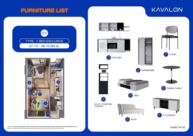 CM04292 ขายดาวน์  บวกน้อยสุด คอนโด เควาลอน KAVALON Condominium คอนโดมิเนียม ติดรั้วมหาวิทยาลัยกรุงเทพ
