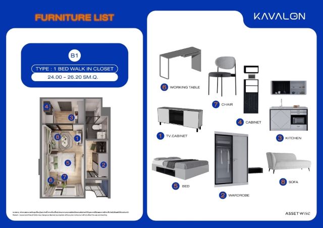 CM04292 ขายดาวน์  บวกน้อยสุด คอนโด เควาลอน KAVALON Condominium คอนโดมิเนียม ติดรั้วมหาวิทยาลัยกรุงเทพ