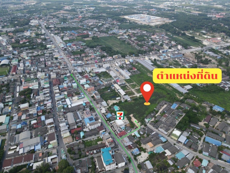 ขายที่ดินเปล่าทำเลดีใจกลางเมืองมาบตาพุด หลังเซเว่น 6-3-85.59 ไร่   เมืองระยอง