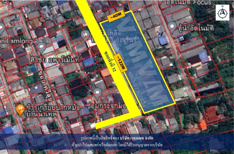 VLM 923  ขายที่ดิน ซอยสุขุมวิท 93 (ซอยพึ่งมี 32) แขวงบางจาก เขตพระโขนง ทิศตะวันตก  เนื้อที่ 3-0-29.5 ไร่