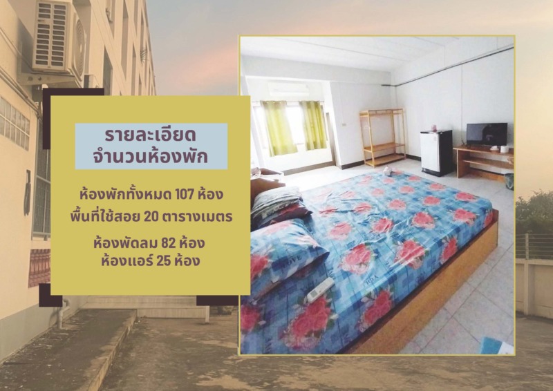 ขายอาคารพร้อมที่ดิน รวมธุรกิจห้องพัก พรประเสริฐแมนชั่น บางแค-พระราม 2