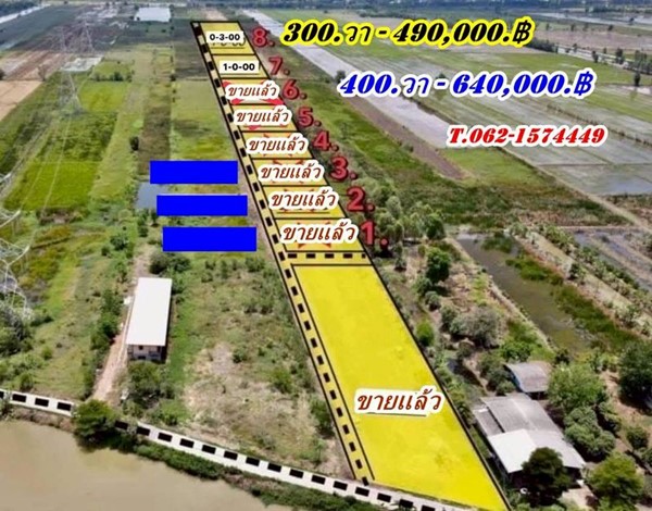 2 แปลงสุดท้าย ขายถูกมากที่ดินโซนวังน้อย – T.062-1574449
