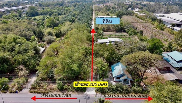 ลดราคาที่ดินคลอง12-หนองเสือ-ถมแล้วน้ำไฟพร้อม -T.062-1574449