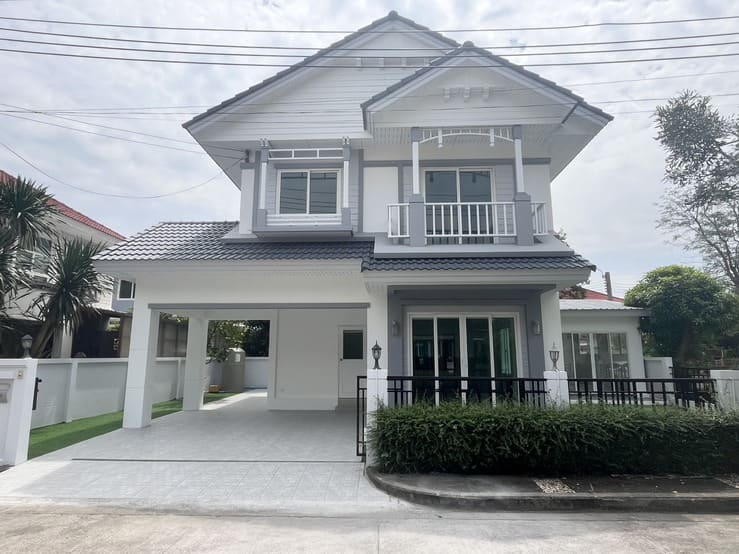 ขายบ้านเดี่ยว หัวมุม 52 ตรวา หมู่บ้านเพอร์เฟคพาร์ค พระราม5 - บางใหญ่ รีโนเวทใหม่ นนทบุรี perfect park ฟรีโอน
