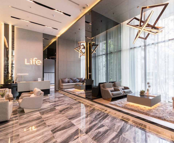 Life Sukhumvit 48 ใกล้ BTS พระโขนง 40 ตารางเมตร 2นอน ชั้น11 ทิศใต้ ตึกN ตกแต่งครบ
