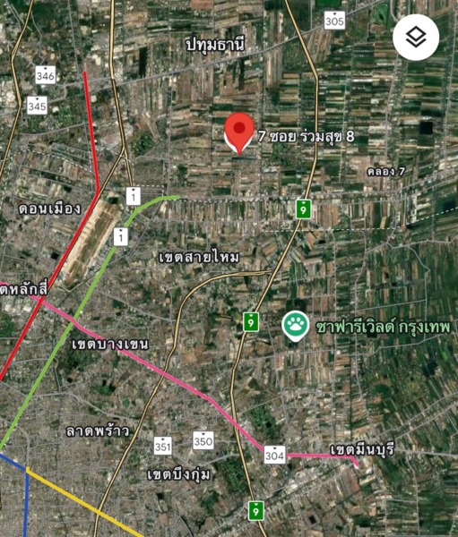 ขายที่ดิน ลำลูกกา คลอง4 พื้นที่ 200 ตร.ว.
