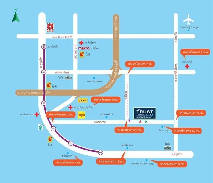 🔥ขายบ้านแฝด เดอะทรัสต์ ศรีนครินทร์ แพรกษา รับประกันถูกสุดในโครงการ🔥  35.9 ตรว 3 นอน 3 น้ำ เฟอร์ครบ พร้อมเข้าอยู่  Twin House for Sale in The Trust Srinakarin-Praeksa– Lowest Price Guaranteed! 35.9 Sq.w. 3 bed 3 bath, Fully Furnished. Ready to move in!