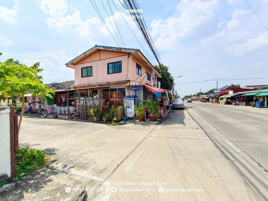 หมู่บ้านฟ้าคราม ลำลูกกา-คลอง 2 คูคต ปทุมธานี เข้า-ออกได้2เส้นทาง ถ.ลำลูกกา ถ.รังสิต-นครนายก