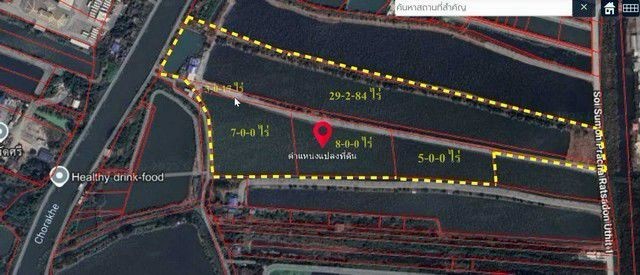 ขายที่ดินเปล่า แปลงใหญ่ เนื้อที่ 52-3-1 ไร่ ต.ศีรษะจรเข้น้อย อ.บางพลี จ.สมุทรปราการ