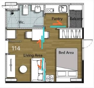 ให้เช่า คอนโด ห้อง28 ตร.วา  ไอรีส แอเวนิว อ่อนนุช  ลาดกระบัง Iris Avenue ใกล้สุวรรณภูมิ