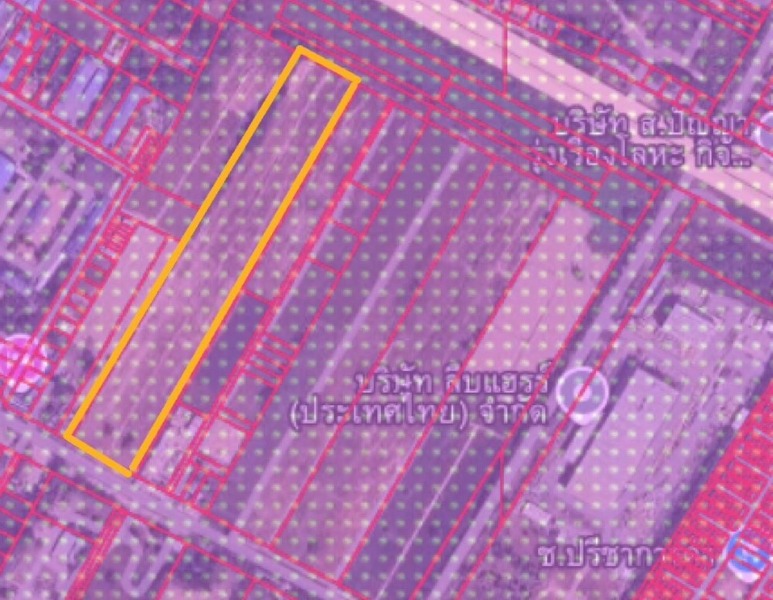 ที่ดิน นิคมพัฒนา ระยอง ทำเลทอง ทำเลอุตสาหกรรม สีม่วงลาย ใกล้ถนน 36