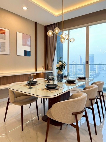 คอนโดให้เช่า Menam Residences (แม่น้ำ เรสซิเดนท์) วิวแม่น้ำ ใกล้เอเชียทีค ติดถนนเจริญกรุง