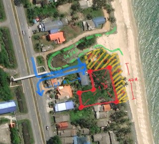 ที่ติดทะเลหายาก ติดหาดยาว 47 +20 เมตร1ไร่ 24วา ขาย 3 ล.