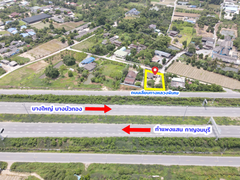 ขายที่ดิน ติดถนน ใกล้ทาง ขึ้น-ลง M81 นครปฐม มาบแค