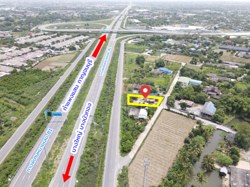 ขายที่ดิน ติดถนน ใกล้ทาง ขึ้น-ลง M81 นครปฐม มาบแค