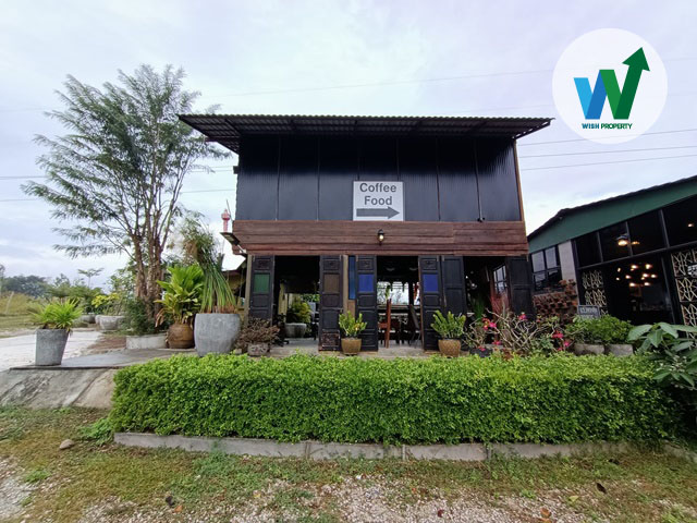 บ้านเดี่ยว 2 หลัง พร้อมที่ดิน 7 ไร่กว่า ด่วน!! ติดถนนซุปเปอร์ไฮเวย์ หน้ากว้าง 350 เมตร ขายพร้อมกิจการร้านอาหารและกาแฟชมไม้