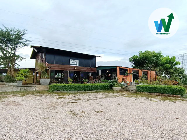 บ้านเดี่ยว 2 หลัง พร้อมที่ดิน 7 ไร่กว่า ด่วน!! ติดถนนซุปเปอร์ไฮเวย์ หน้ากว้าง 350 เมตร ขายพร้อมกิจการร้านอาหารและกาแฟชมไม้
