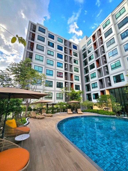 คอนโดใหม่! ติด ม.เกษตรศาสตร์ ศรีราชา ดีคอนโด เวล ศรีราชา โทร 093-1681685 ลากกระเป๋าใบเดียวเข้าอยู่ได้เลย